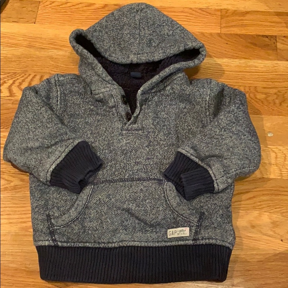 Gap thick fleece lined hoodie 2t